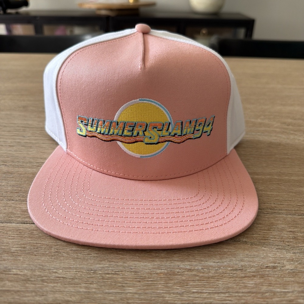 SummerSlam Ripple Junction '94 Snapback Hat Orange Cap WWE NWT Wretling Snapback